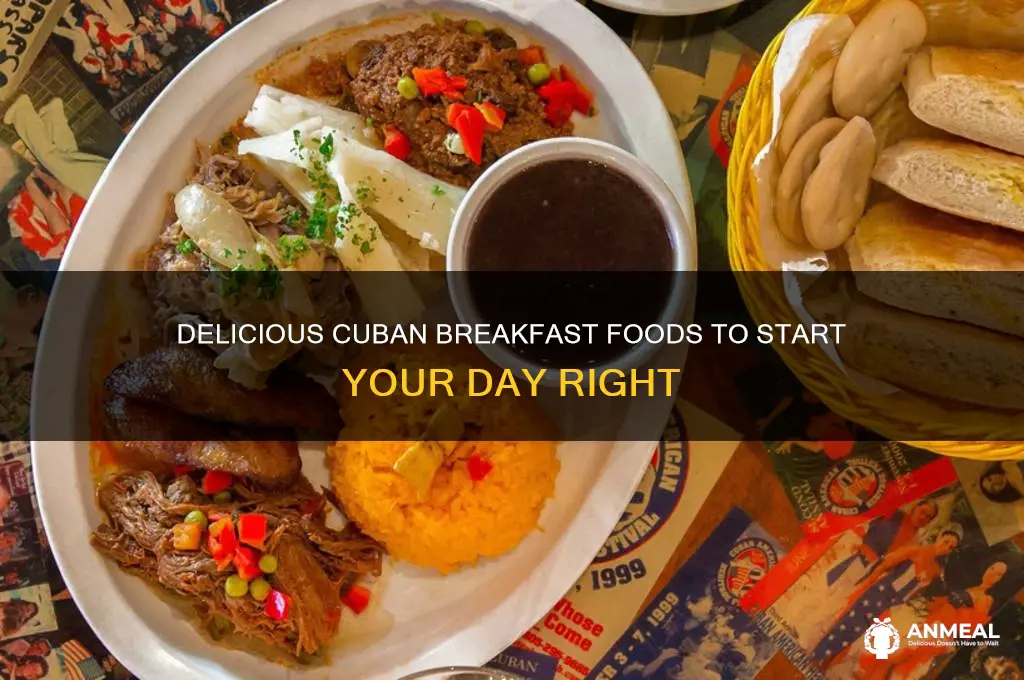 what are some cuban breakfast foods