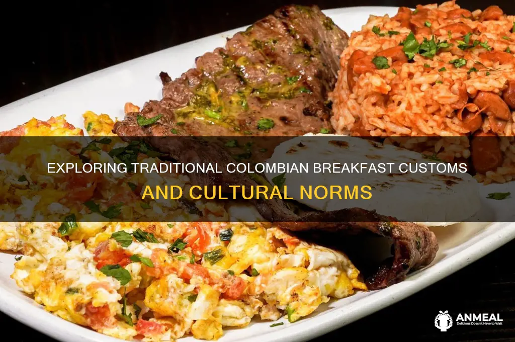 what are some cultural expectations in columbia with breakfast