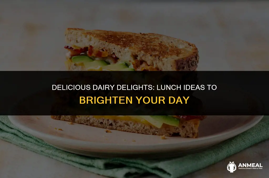 what are some dairy foods for lunch