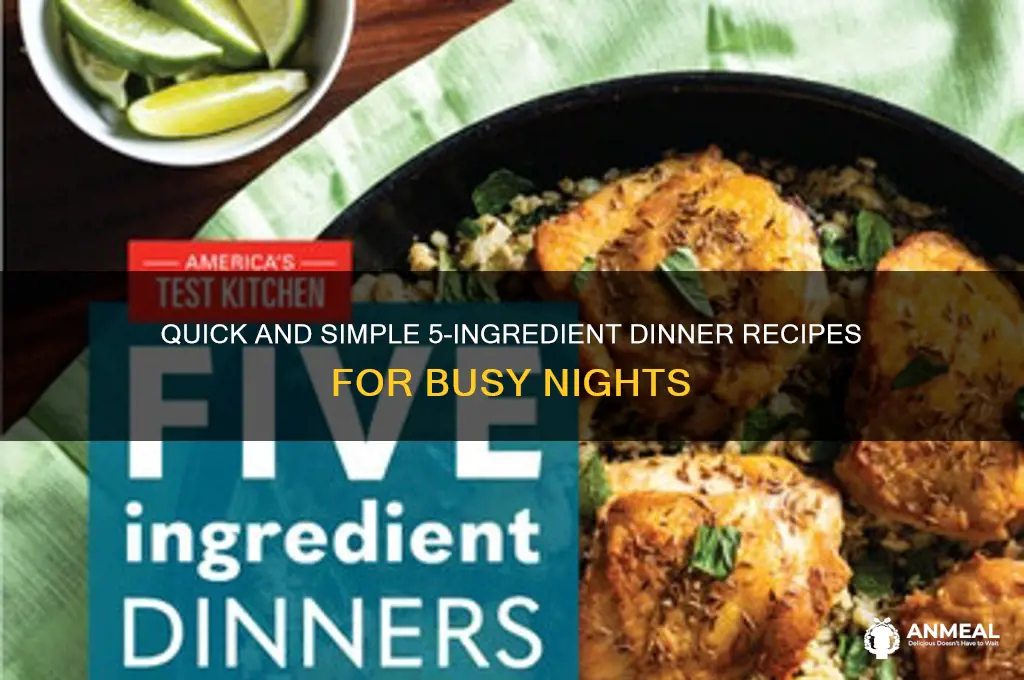 what are some easy 5 ingredient dinner recipes