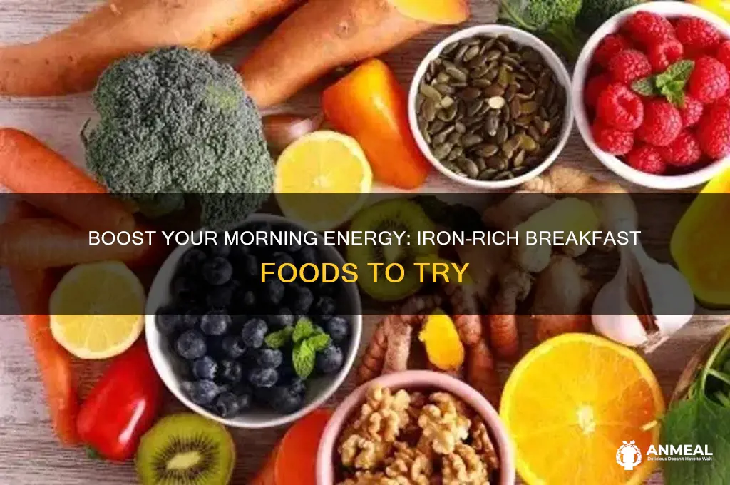 what are some iron rich breakfast foods