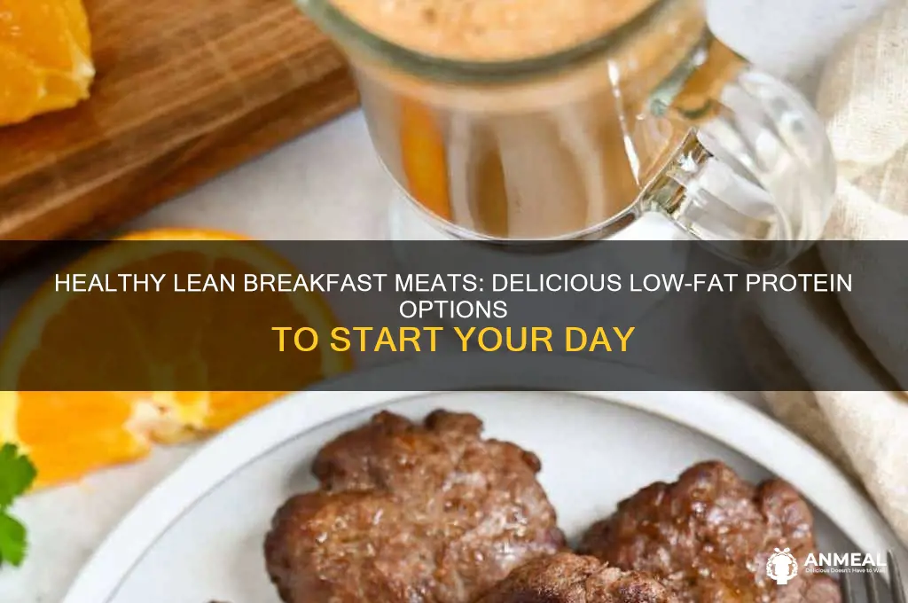 what are some lean breakfast meats