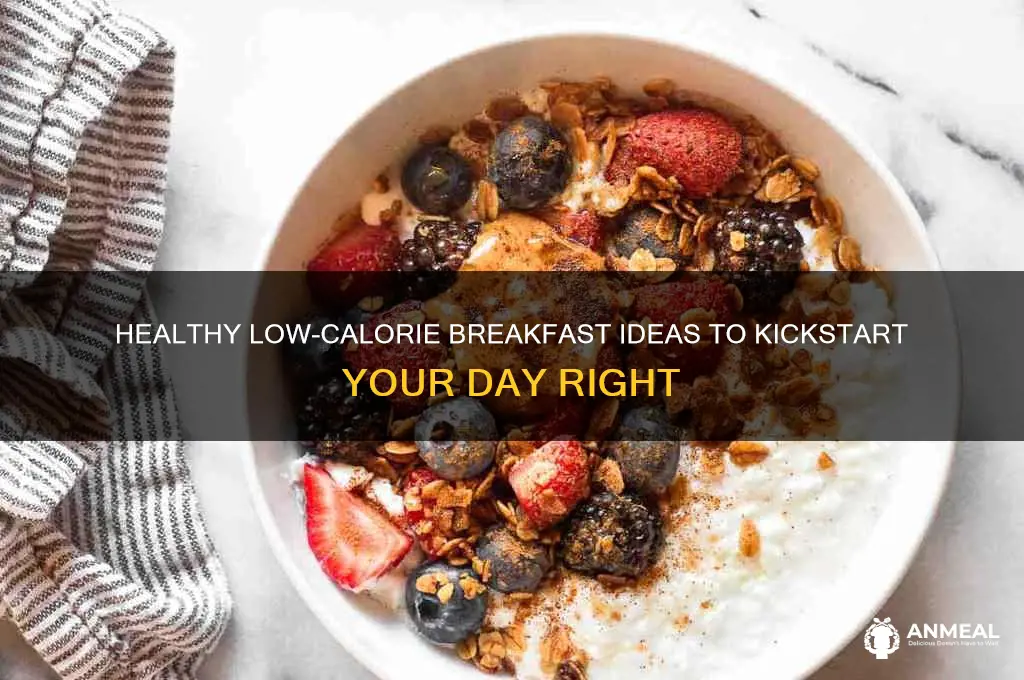 what are some low-calorie breakfast options