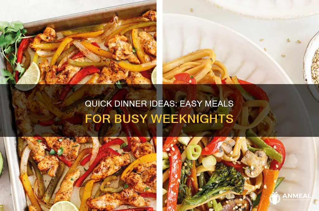 what are some quick meals for dinner