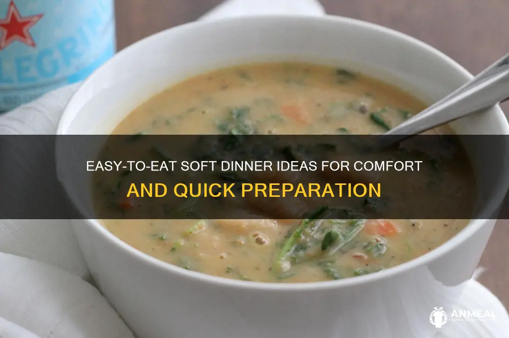 what are some soft foods for dinner