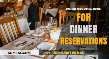 Unique Dinner Reservation Requests: Enhancing Your Dining Experience with Special Touches