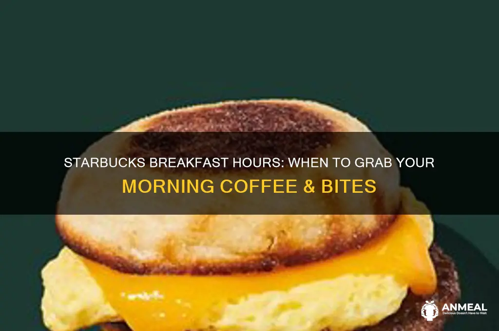 what are starbucks breakfast hours