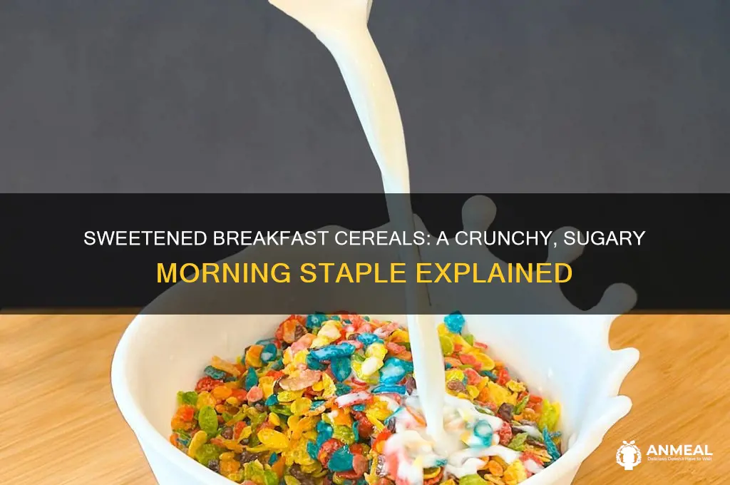 what are sweetened breakfast cereals