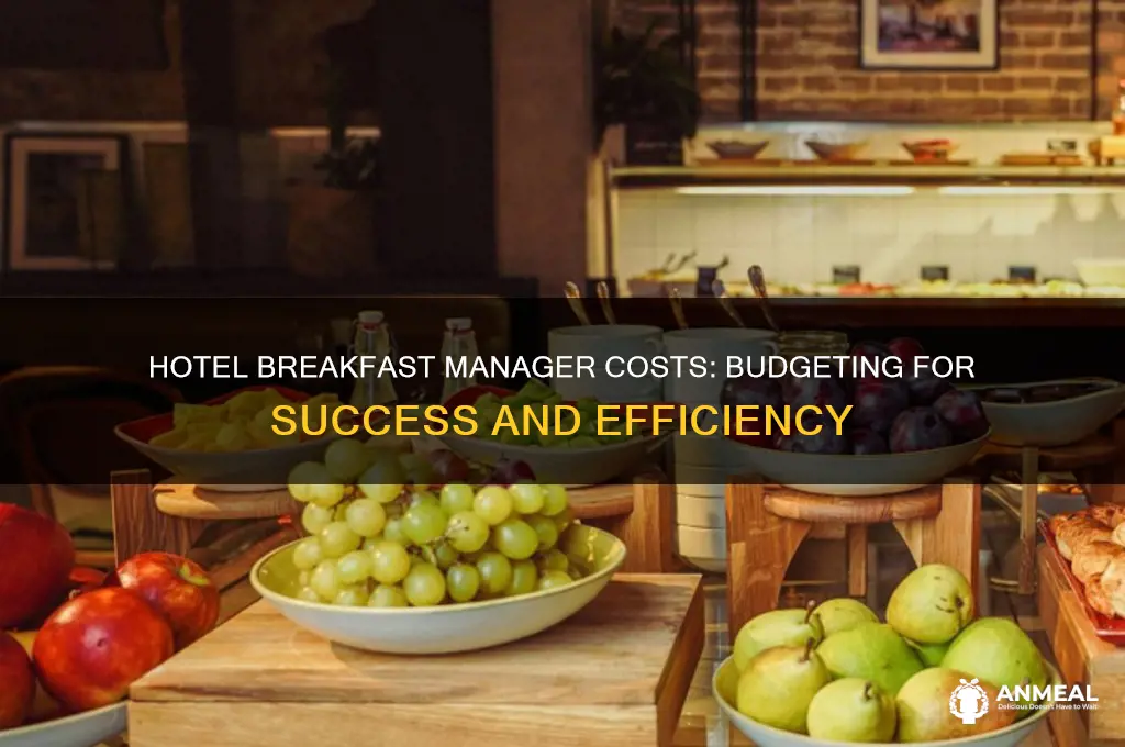 what are the costs for hotel breakfast manager