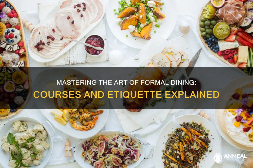 what are the courses of a formal dinner