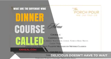 Exploring the Names of Each Course in a Wine Dinner