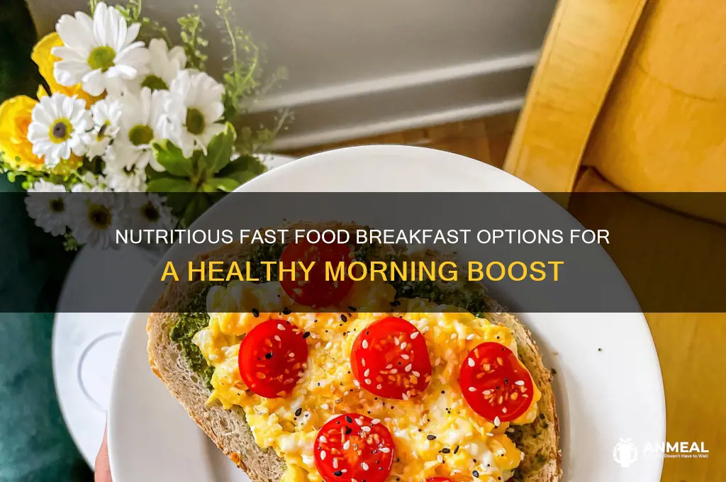 what are the healthiest fast food breakfast