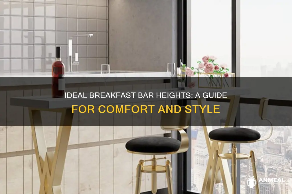 what are the heights for a breakfast bar