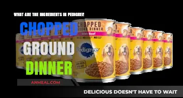 Pedigree Chopped Ground Dinner Ingredients: A Detailed Breakdown