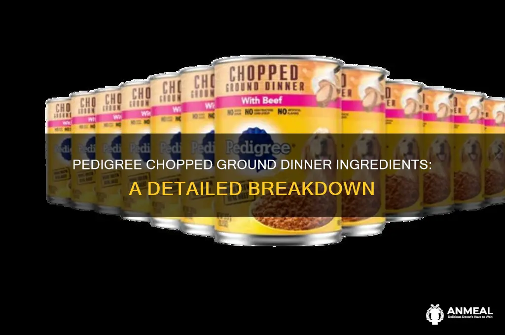 what are the ingredients in pedigree chopped ground dinner