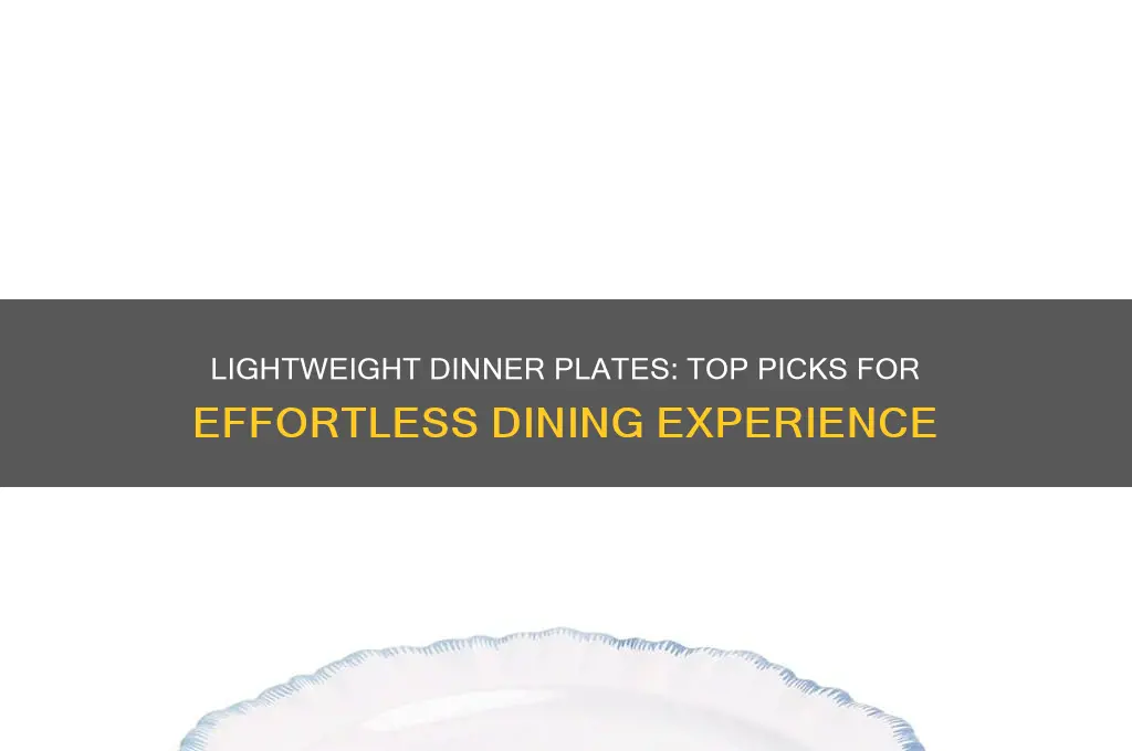 what are the lightest dinner plates