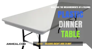 Compact Convenience: Folding Plastic Dinner Table Dimensions Explained