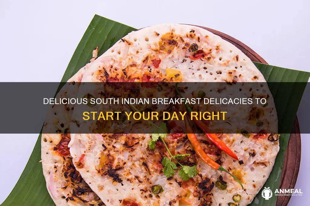 what are the south indian breakfast