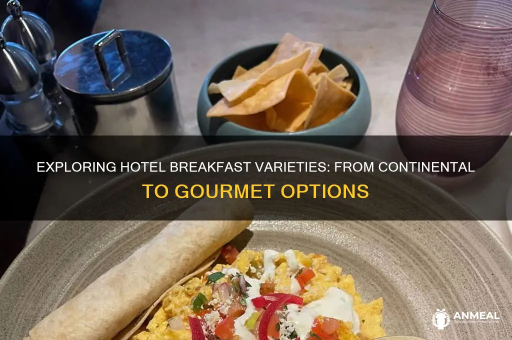 what are the types of breakfast in hotels