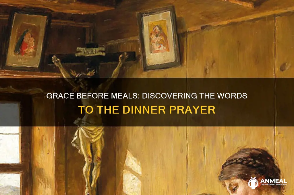 what are the words to the dinner prayer