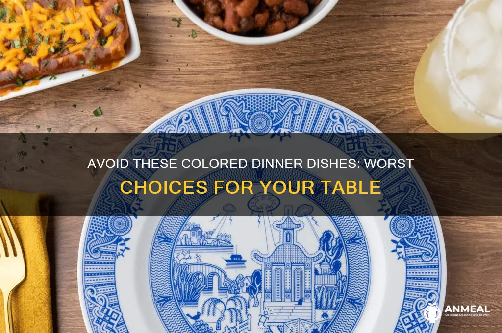what are the worse colored dinner dishes to use