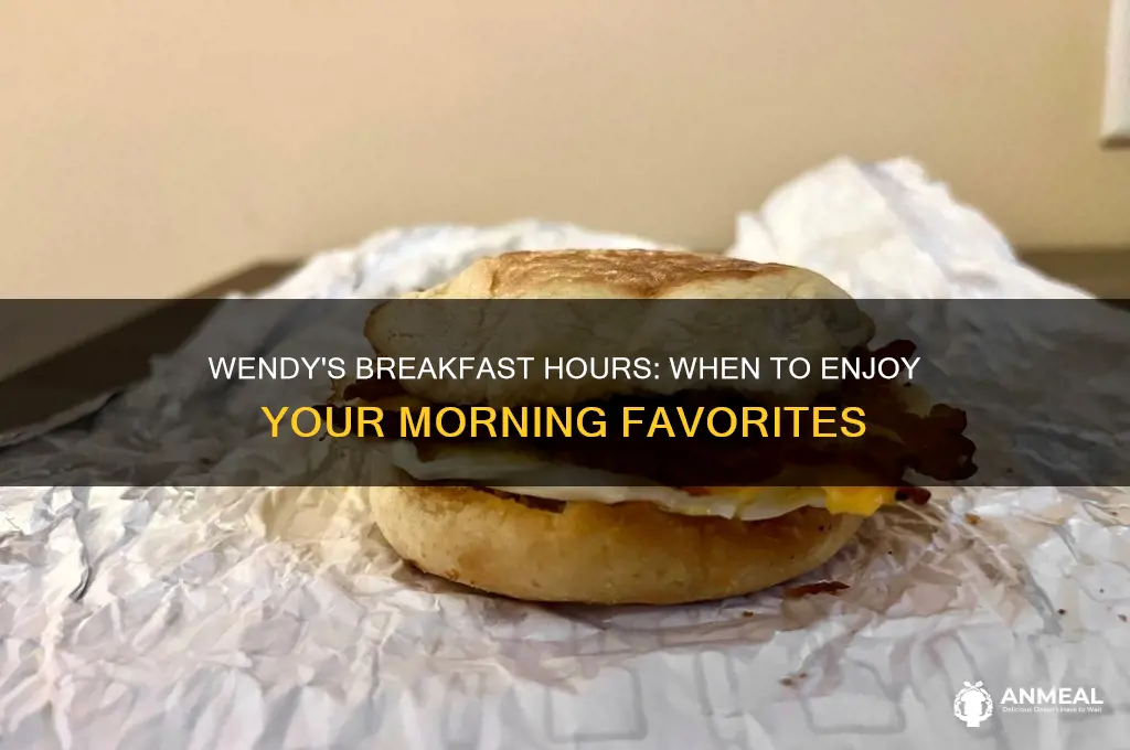 what are wendys breakfast hours