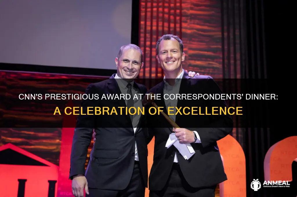 what award did cnn get at the corresponed dinner