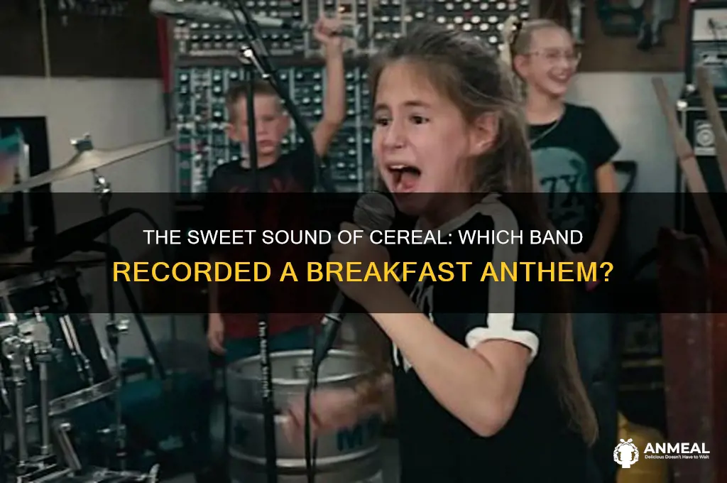 what band recorded a song for a breakfast cereal