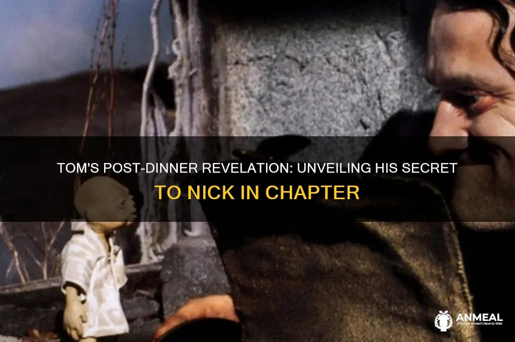 what bdoes tom want to show nick after dinner chapter