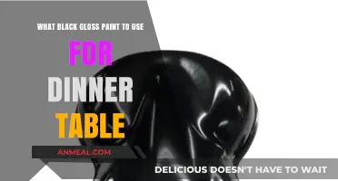 Best Black Gloss Paint Options for a Stunning Dinner Table Makeover