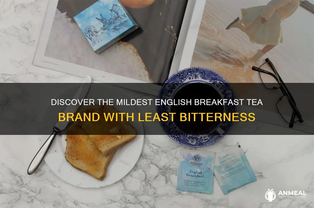 what brand of english breakfast tea has the least be
