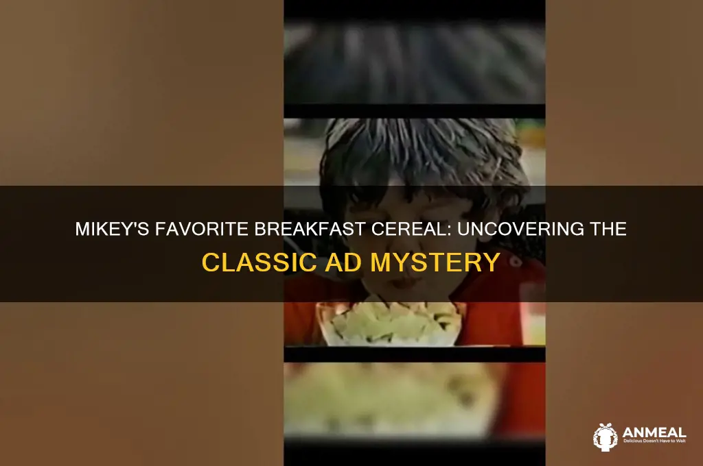 what breakfast cereal did mikey like