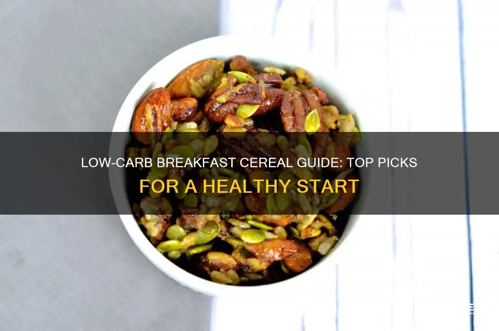 what breakfast cereal has the least carbs