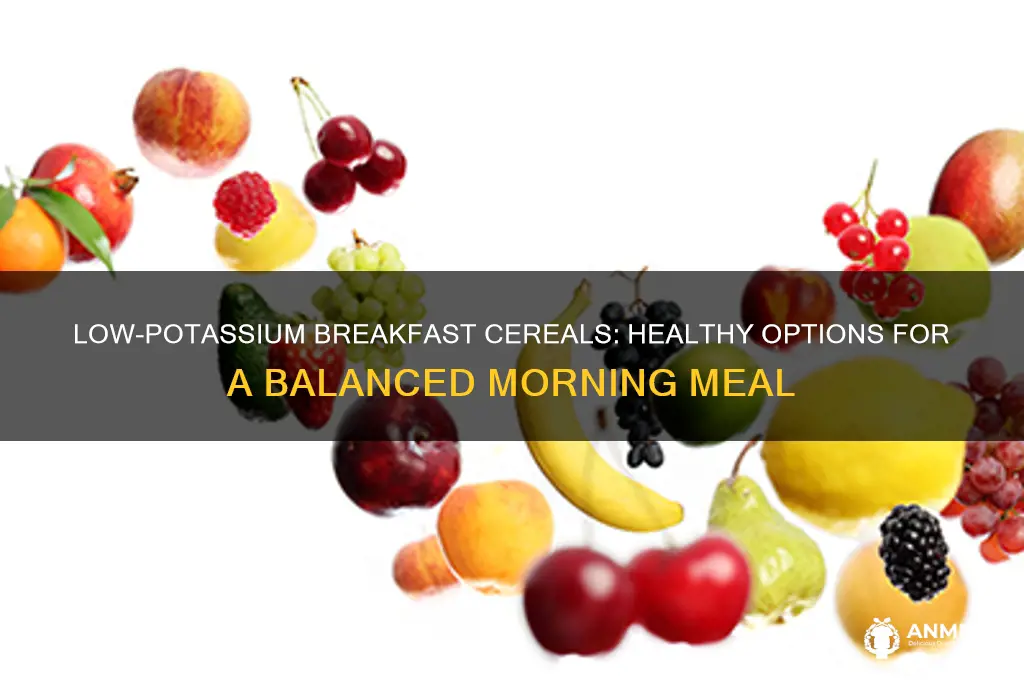 what breakfast cereal is low in potassium
