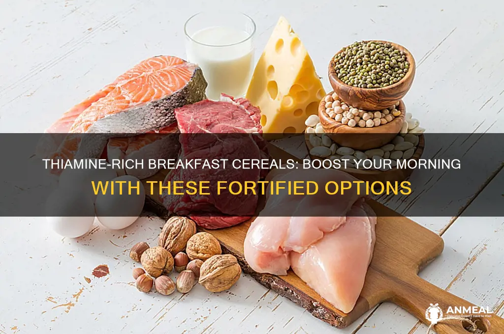 what breakfast cereals are fortified with thiamine