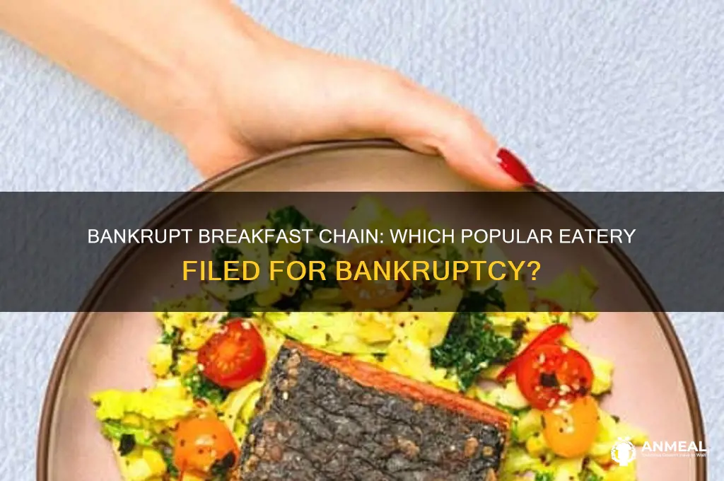 what breakfast chain filed for bankruptcy