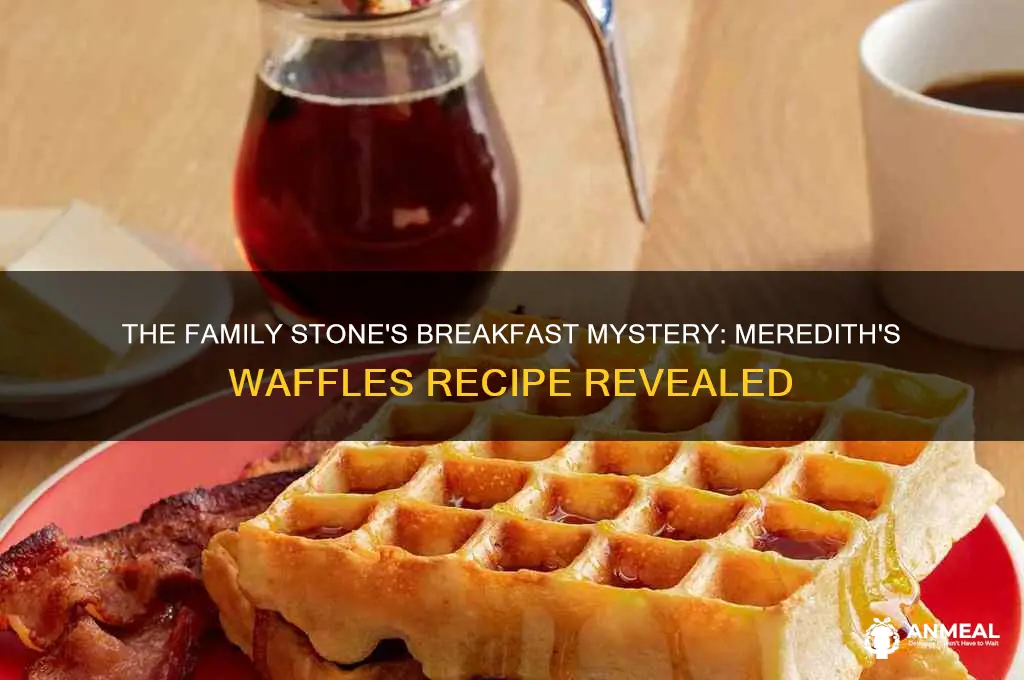 what breakfast dish was meredith making on the family stone