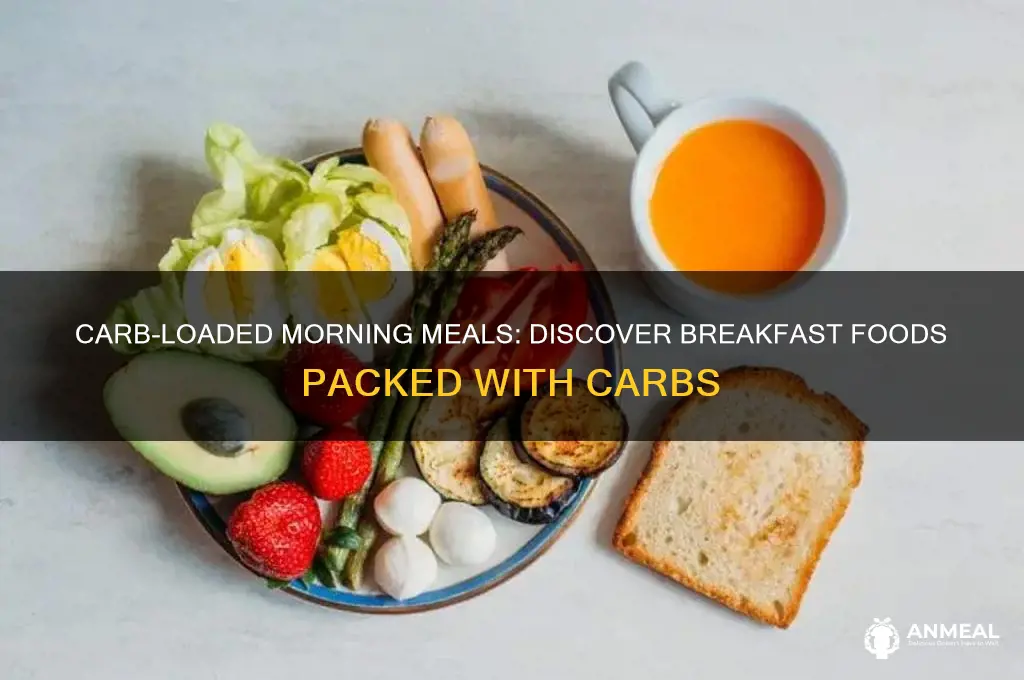 what breakfast food has carbs