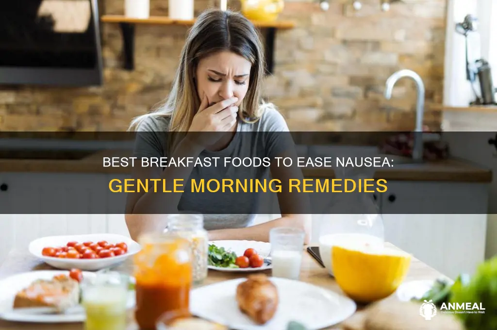 what breakfast food helps with nausea