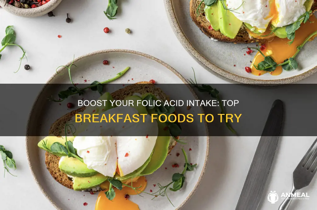 what breakfast foods are high in folic acid