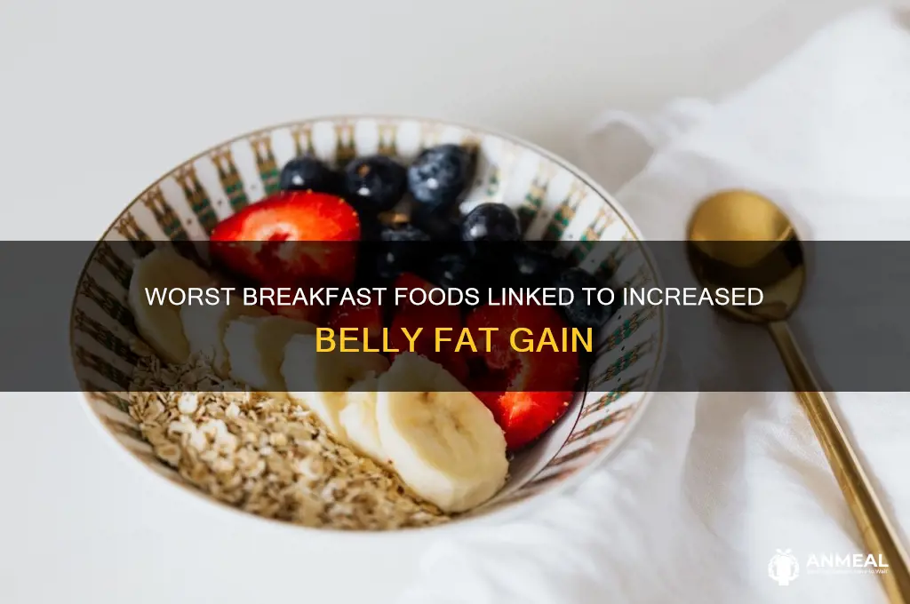 what breakfast foods cause belly fat