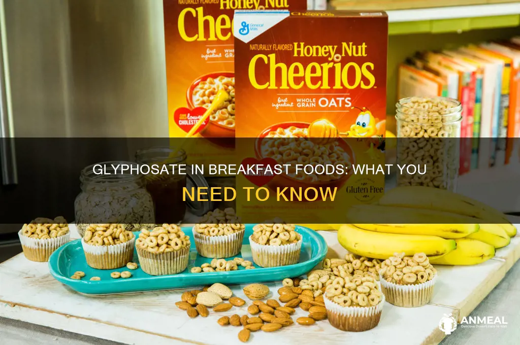what breakfast foods contain traces of glyphosate