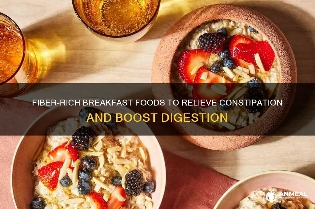 what breakfast foods help with constipation