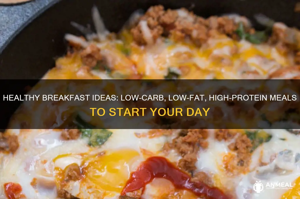 what breakfast foods sre low carb low fat high protein