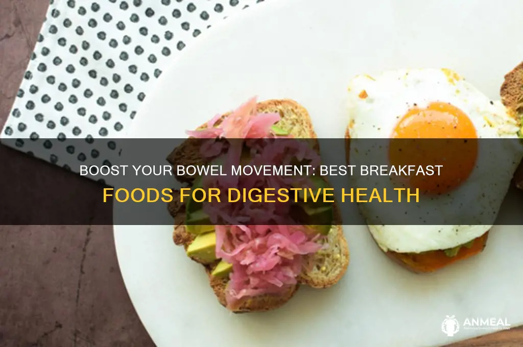 what breakfast for bowel movement