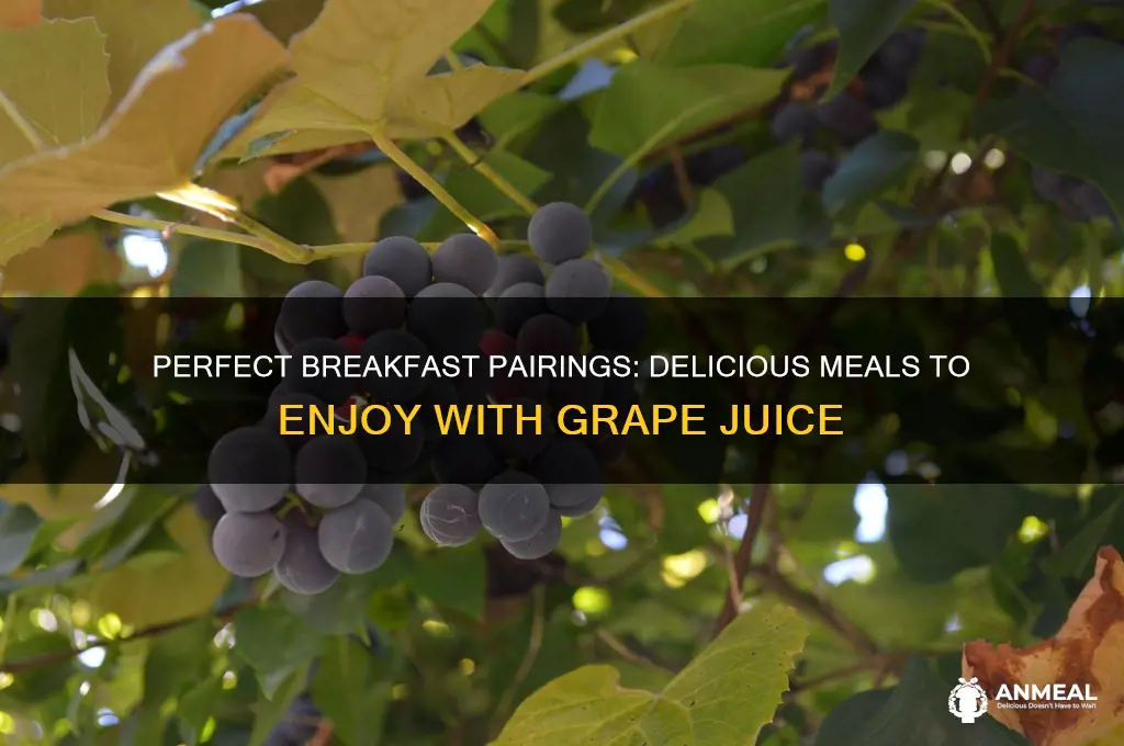 what breakfast goes with grape juice