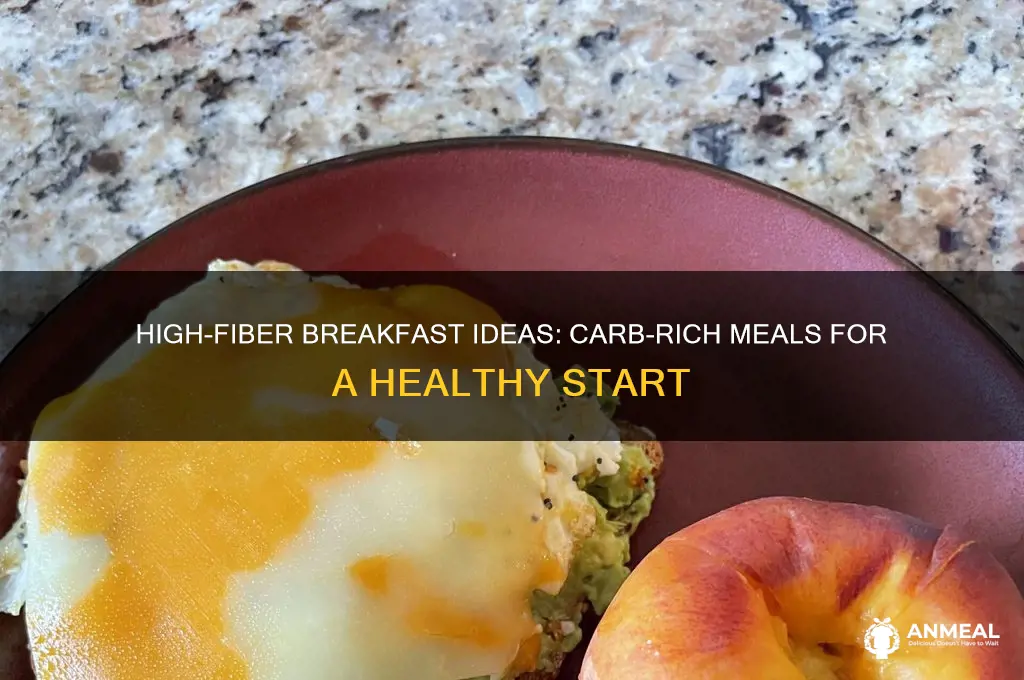 what breakfast has high fiber carbohydrates