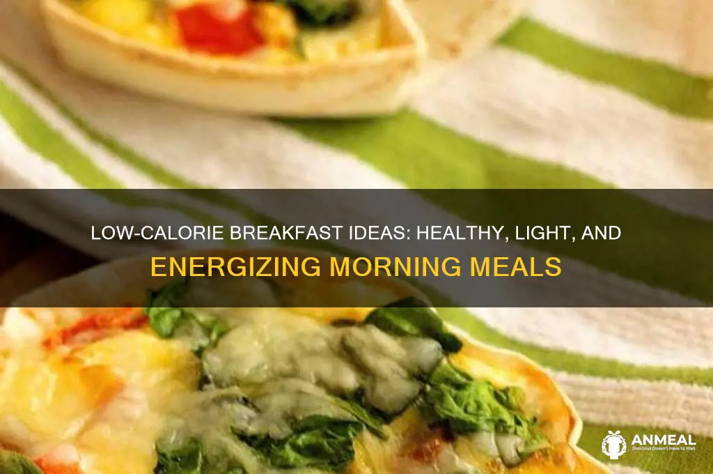 what breakfast has the least calories