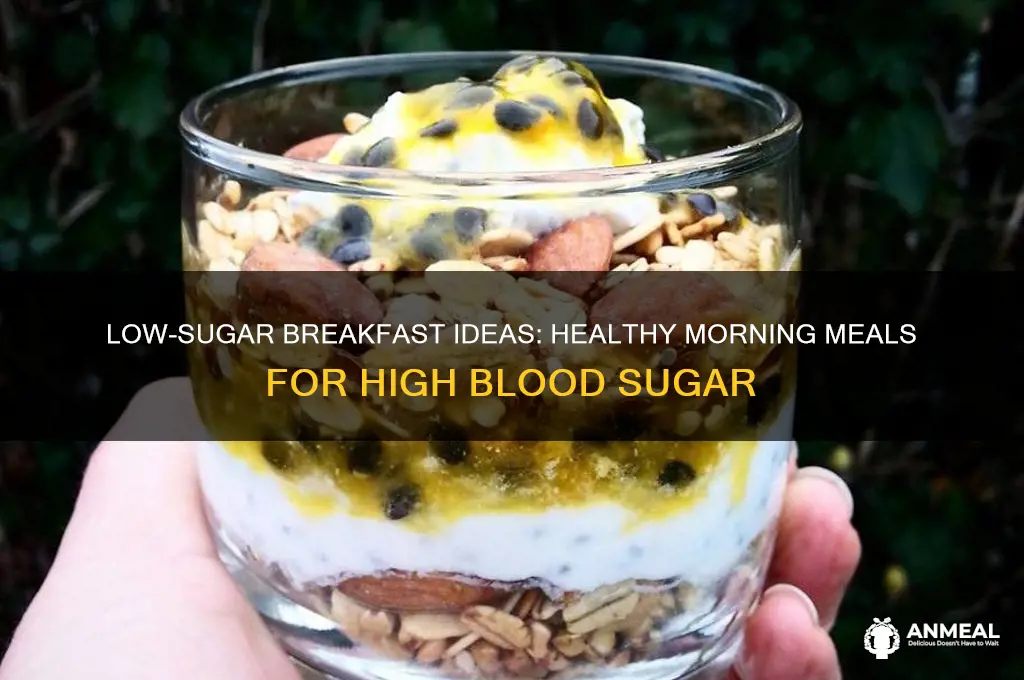 what breakfast is best for a high sugar person