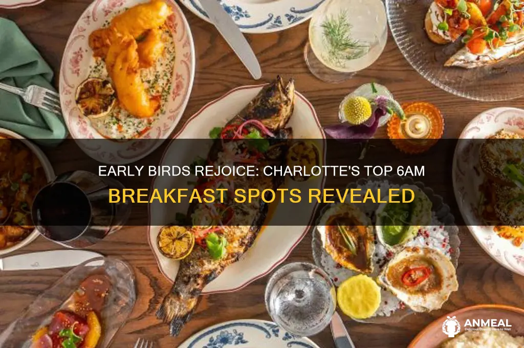 what breakfast place is open at 6am in charlotte